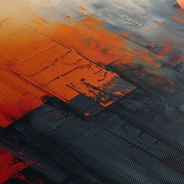 Obraz - Abstrakcyjny obraz miasta (125x70 cm)