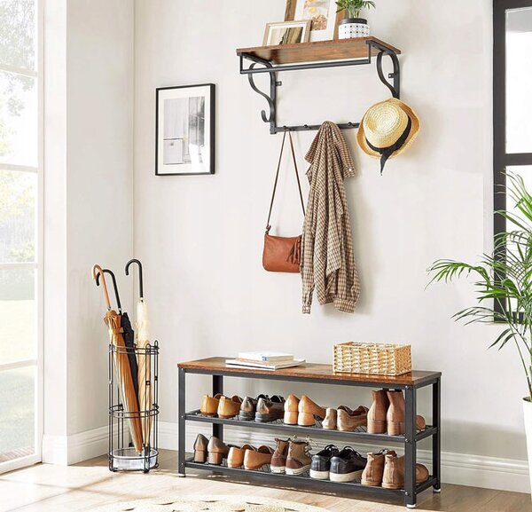 Szafka Na Buty Z Siedziskiem W Stylu Loft L6-C31