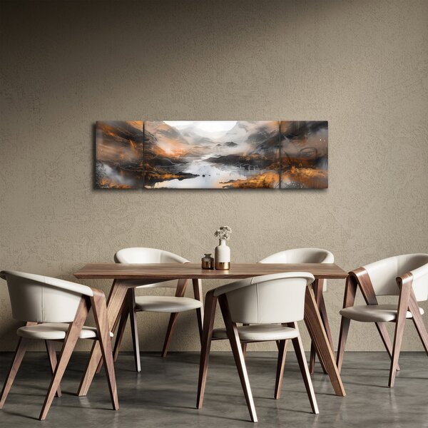 Obraz - Malowanie górskich krajobrazów (170x50 cm)