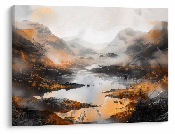 Obraz - Malowanie górskich krajobrazów (70x50 cm)