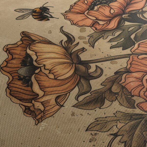 Obraz - Bee Meadow II. (170x50 cm)