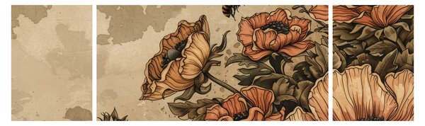 Obraz - Bee Meadow II. (170x50 cm)