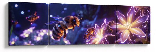 Obraz - Bee Meadow III. (170x50 cm)
