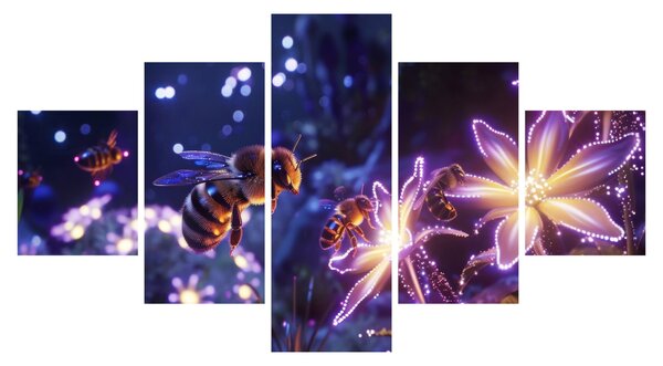 Obraz - Bee Meadow III. (125x70 cm)