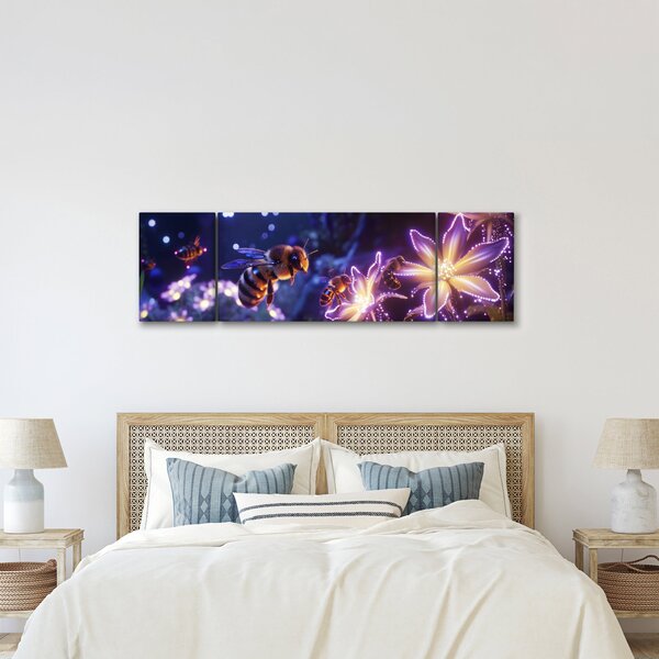 Obraz - Bee Meadow III. (170x50 cm)