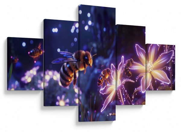 Obraz - Bee Meadow III. (125x70 cm)