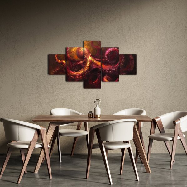 Obraz - Ośmiornica, obraz olejny (125x70 cm)