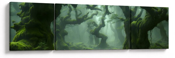 Obraz - Las porośnięty mchem (170x50 cm)