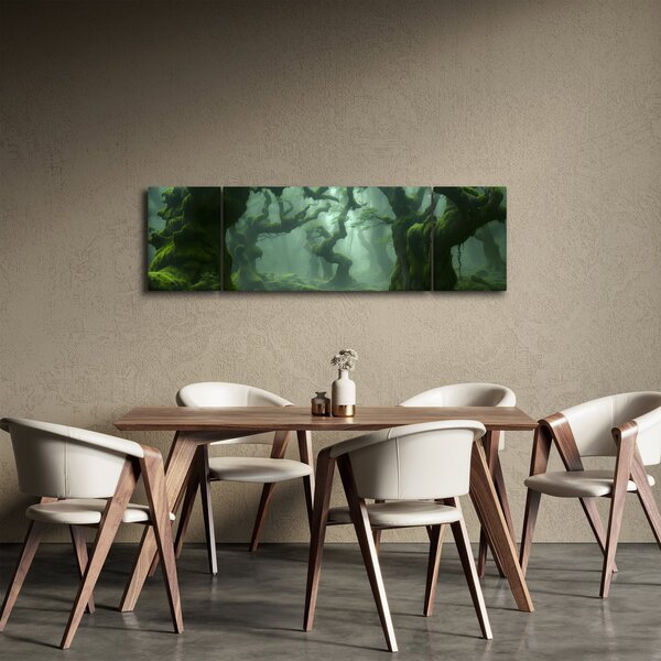 Obraz - Las porośnięty mchem (170x50 cm)