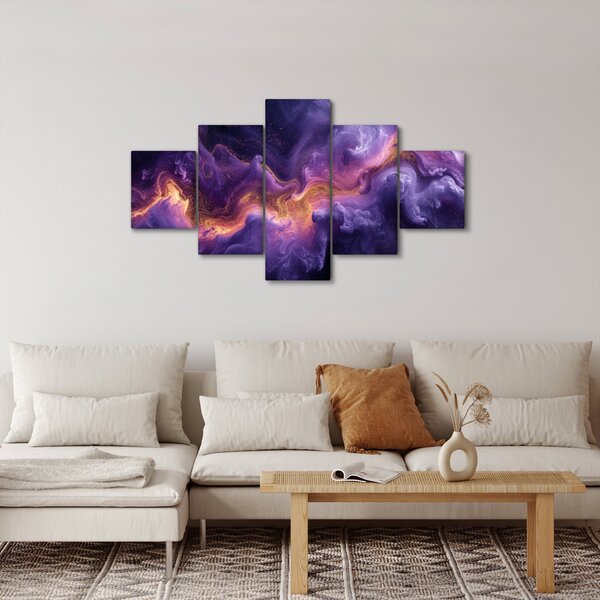 Obraz - Fioletowa Mgławica (125x70 cm)