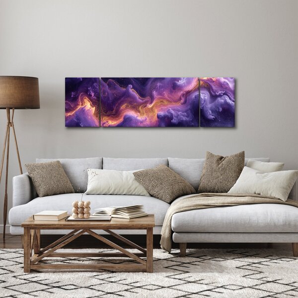 Obraz - Fioletowa Mgławica (170x50 cm)
