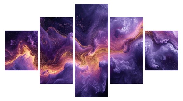 Obraz - Fioletowa Mgławica (125x70 cm)