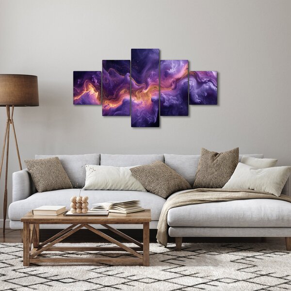 Obraz - Fioletowa Mgławica (125x70 cm)