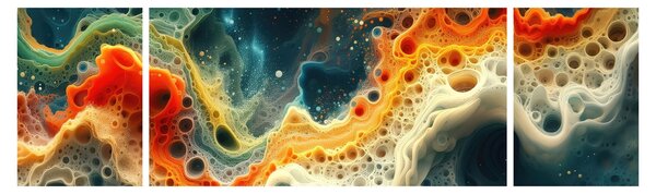 Obraz - Nowoczesna abstrakcja (170x50 cm)