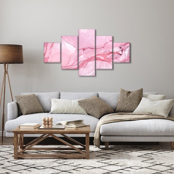 Obraz - Różowy marmur (125x70 cm)