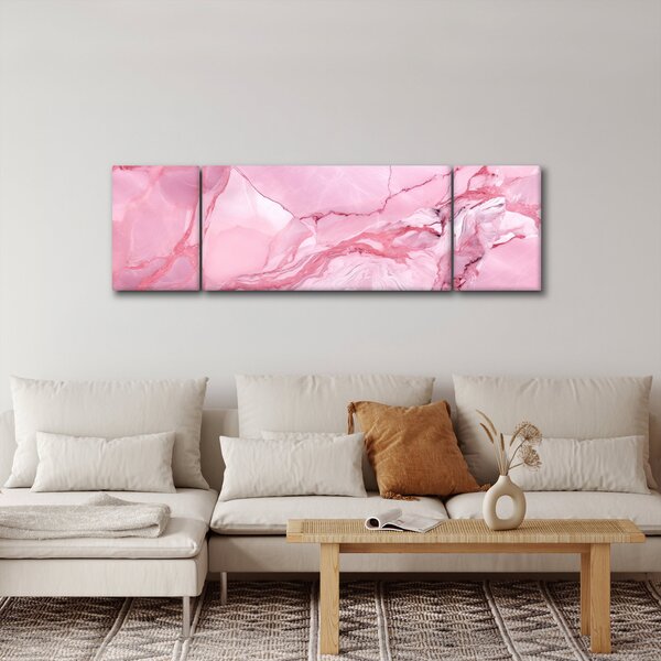 Obraz - Różowy marmur (170x50 cm)