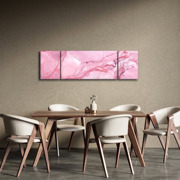 Obraz - Różowy marmur (170x50 cm)