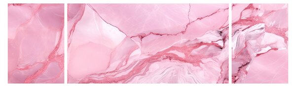 Obraz - Różowy marmur (170x50 cm)