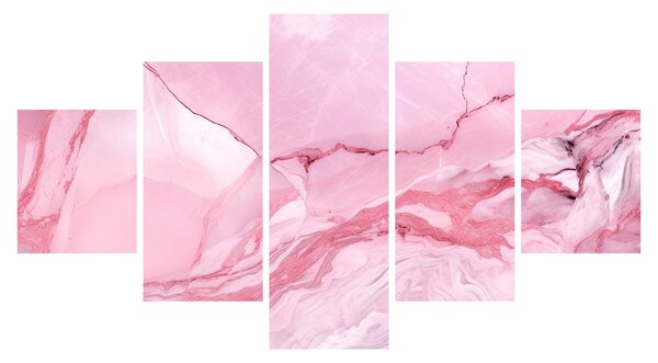 Obraz - Różowy marmur (125x70 cm)