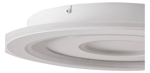 Lampa sufitowa LED Lorvik Lindby, możliwość ściemniania, biały / opal, salon / jadalnia, metal, nowoczesny