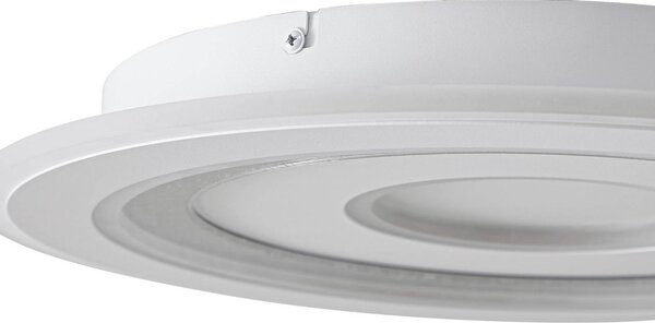 Lampa sufitowa LED Lorvik Lindby, możliwość ściemniania, biały / opal, salon / jadalnia, metal, nowoczesny
