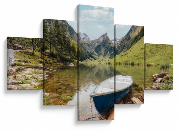 Obraz - Seealpsee, jezioro w Szwajcarii (125x70 cm)