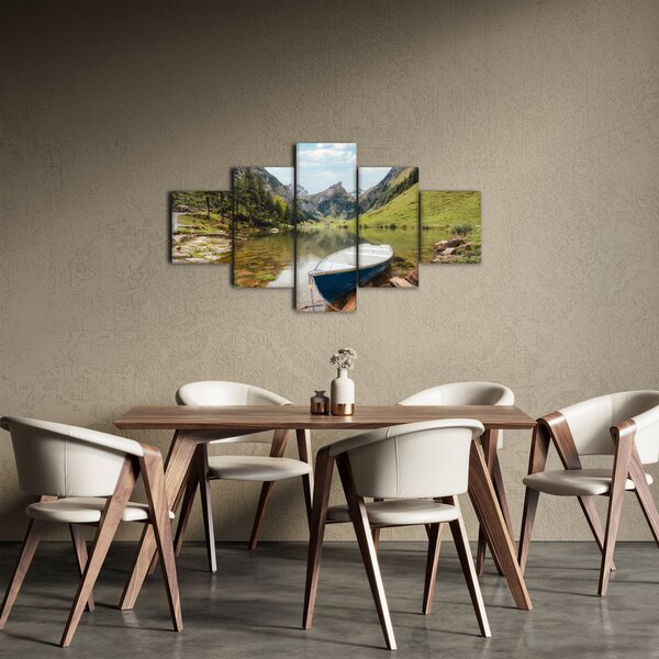 Obraz - Seealpsee, jezioro w Szwajcarii (125x70 cm)