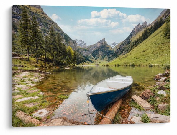 Obraz - Seealpsee, jezioro w Szwajcarii (70x50 cm)