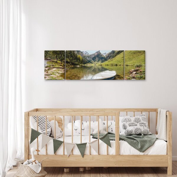 Obraz - Seealpsee, jezioro w Szwajcarii (170x50 cm)