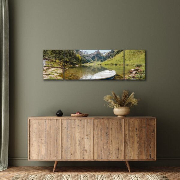 Obraz - Seealpsee, jezioro w Szwajcarii (170x50 cm)