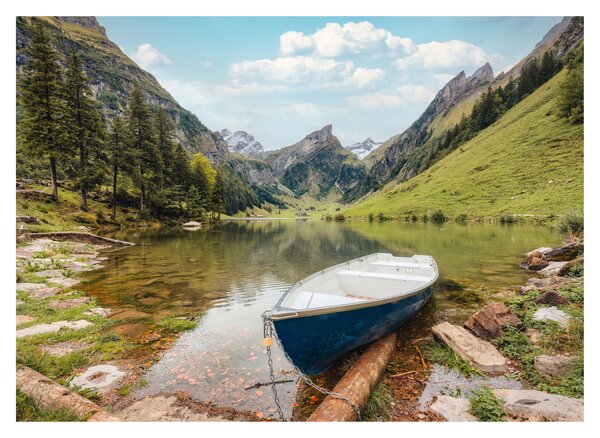 Obraz - Seealpsee, jezioro w Szwajcarii (70x50 cm)