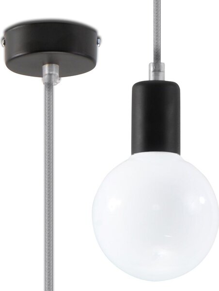 Minimalistyczna lampa wisząca E825-Edisos - szary