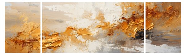 Obraz - Złota tekstura (170x50 cm)