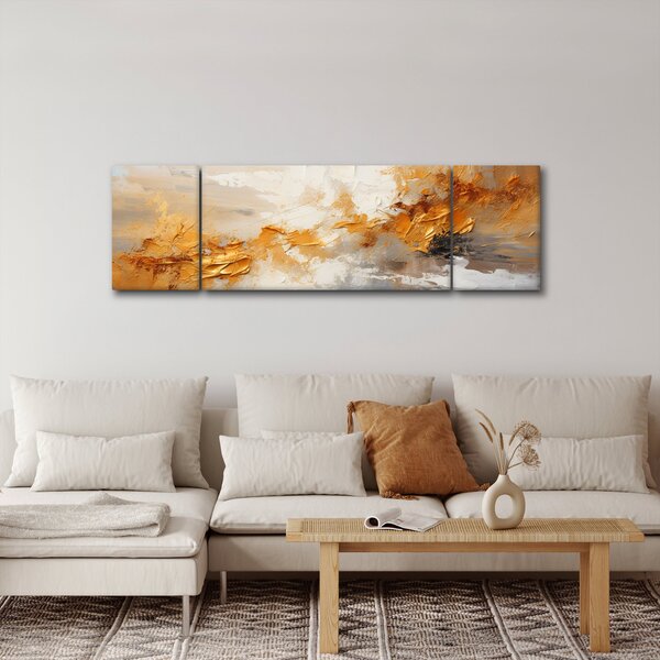 Obraz - Złota tekstura (170x50 cm)