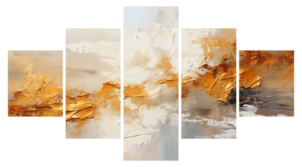 Obraz - Złota tekstura (125x70 cm)