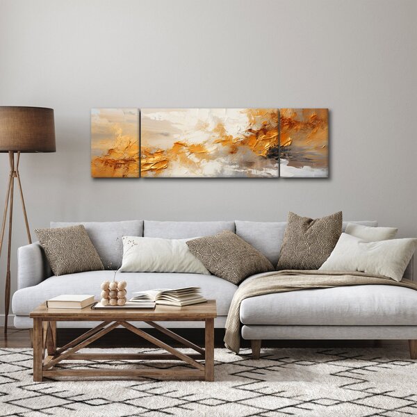 Obraz - Złota tekstura (170x50 cm)
