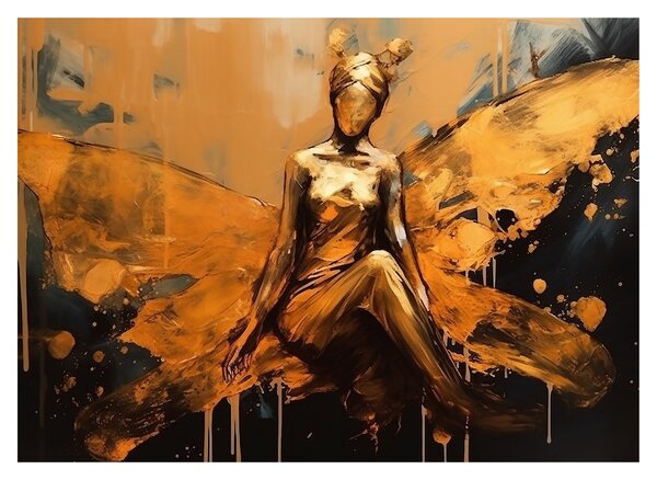 Obraz na szkle - Abstrakcja wróżki (70x50 cm)