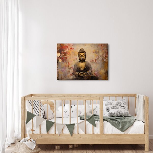 Obraz - Budda, malarstwo (70x50 cm)