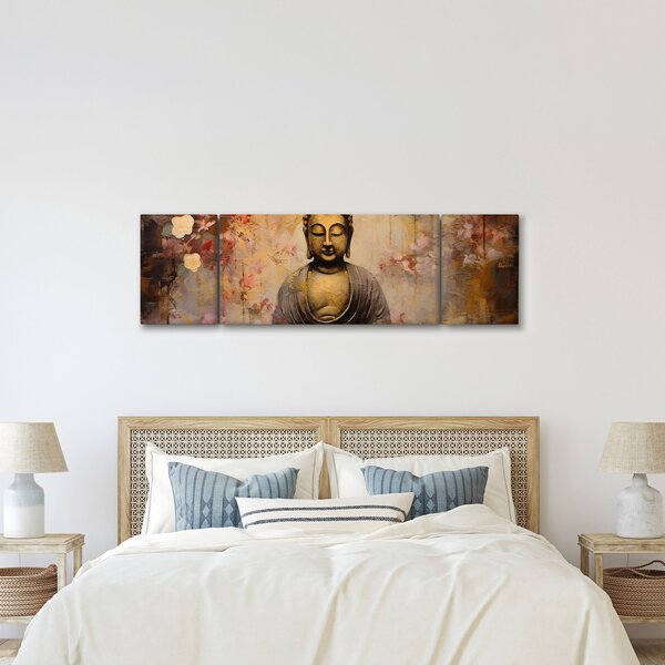 Obraz - Budda, malarstwo (170x50 cm)