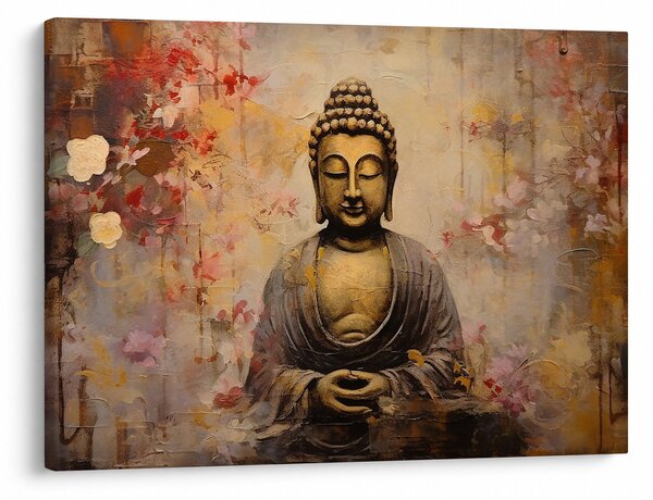 Obraz - Budda, malarstwo (70x50 cm)