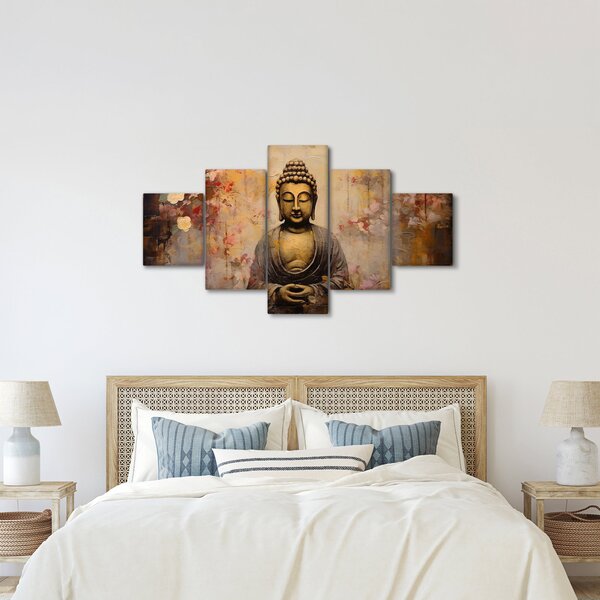 Obraz - Budda, malarstwo (125x70 cm)