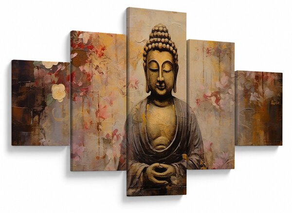 Obraz - Budda, malarstwo (125x70 cm)