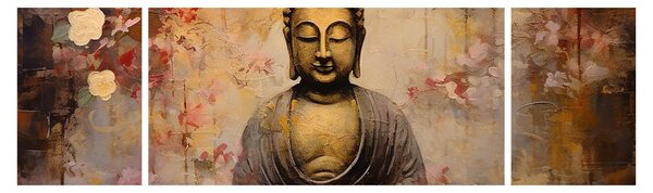 Obraz - Budda, malarstwo (170x50 cm)