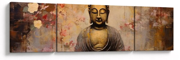 Obraz - Budda, malarstwo (170x50 cm)