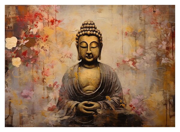 Obraz - Budda, malarstwo (70x50 cm)