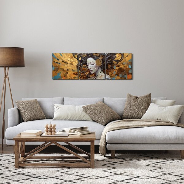 Obraz - Lekkość (z zegarem) (90x30 cm)