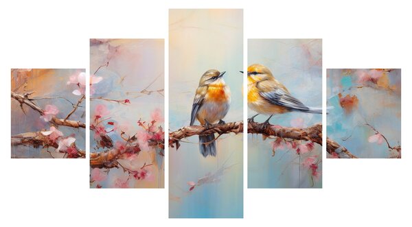 Obraz - Gołąbki (125x70 cm)