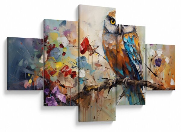 Obraz - Malowana sowa (125x70 cm)