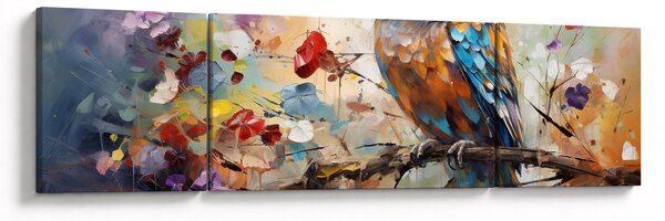 Obraz - Malowana sowa (170x50 cm)