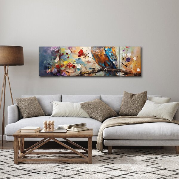 Obraz - Malowana sowa (170x50 cm)